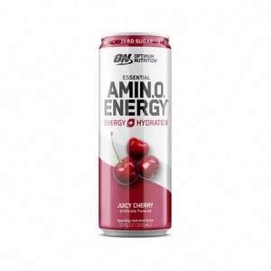 Optimum Nutrition ESSENTIAL AMIN.O. ENERGY+ Electrolytes Sparkling Juicy Cherry 355ml * 12 Cans (12 Servings) Malaysia | 596SJQPRY